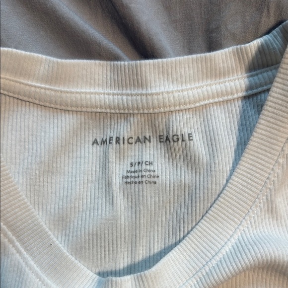 American Eagle Outfitters Ribbed Crop Tank Top - Picture 2 of 2